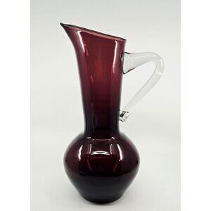 Gorgeous Tall Amethyst Italian Glass hand blown product from Italy, excellent co